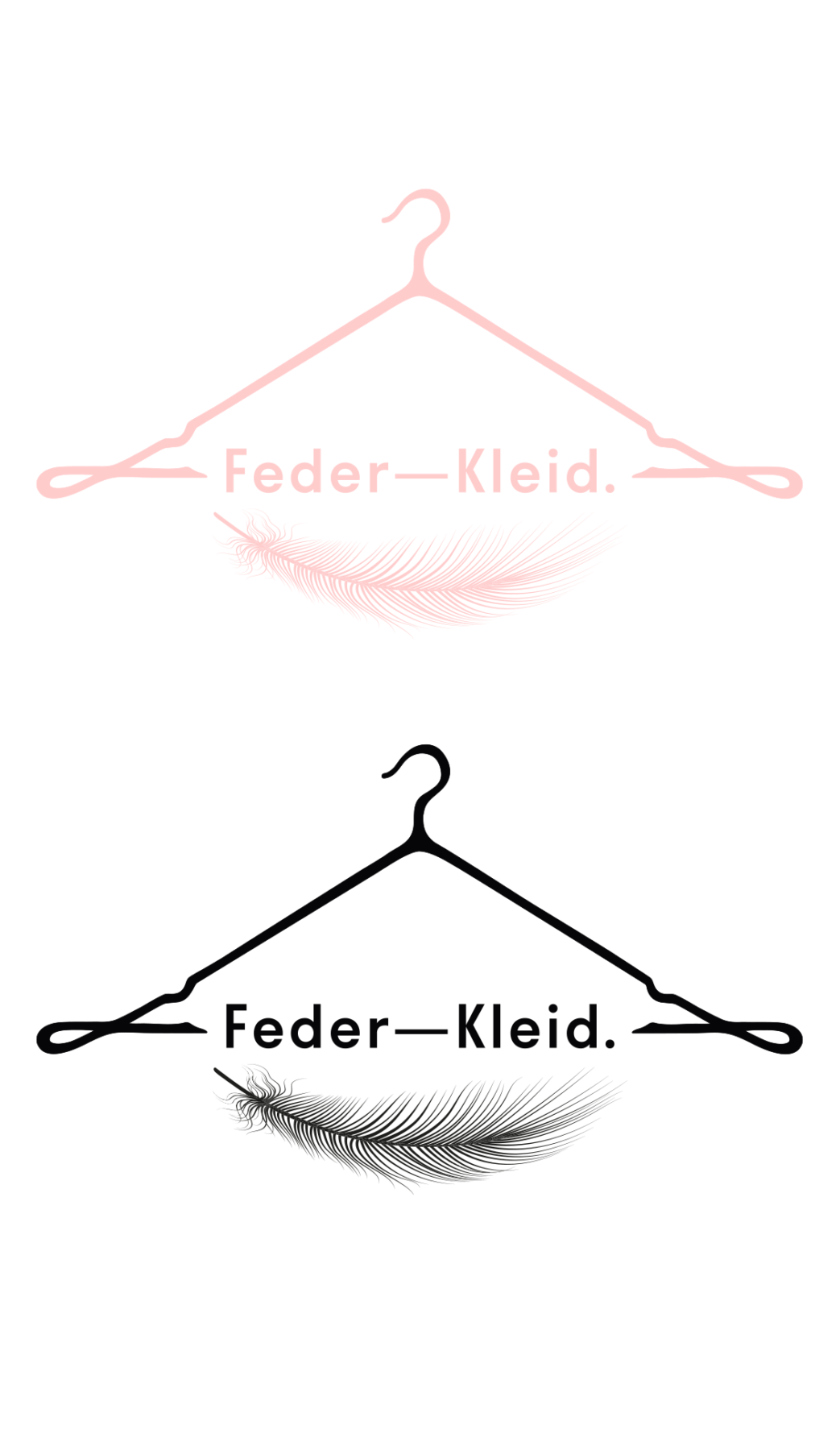 Feder–Kleid. Logo