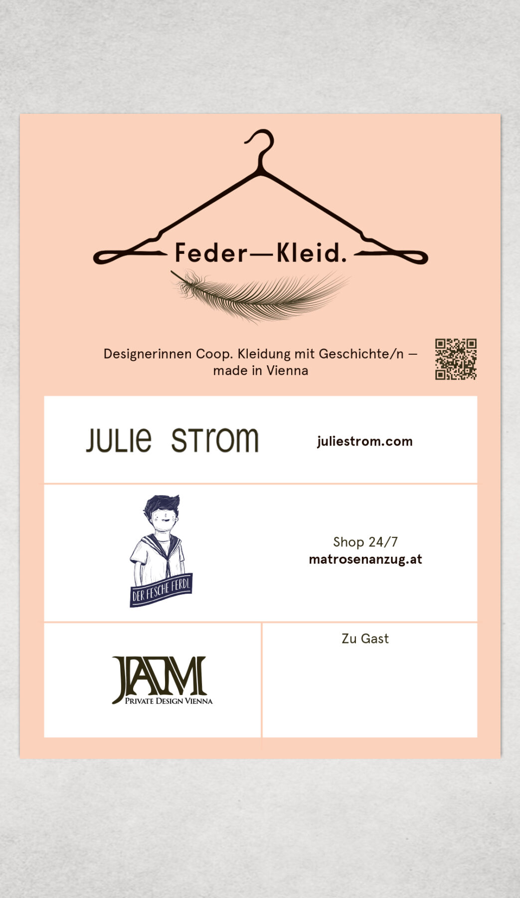 Feder–Kleid. Logo