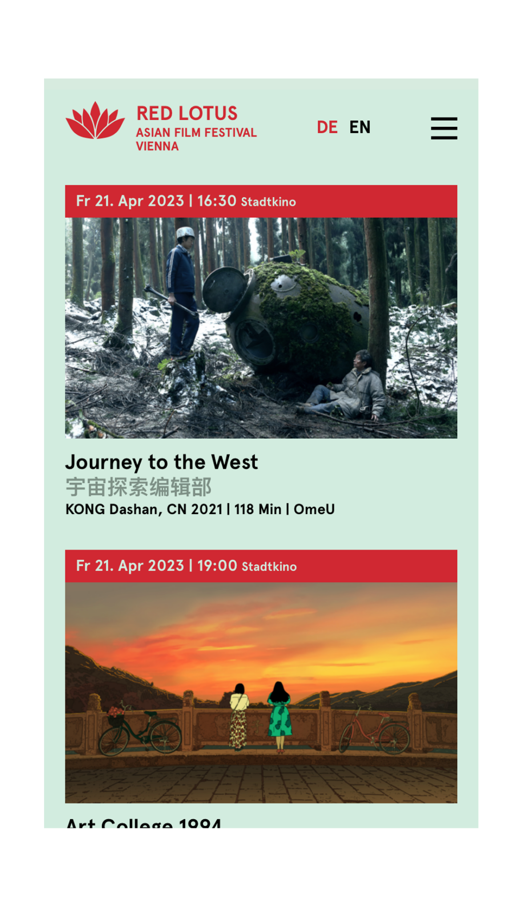 Red Lotus Film Festival 2023, Website